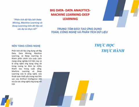 Page 1 of 8 of the Master's Data Analytics program brochure
